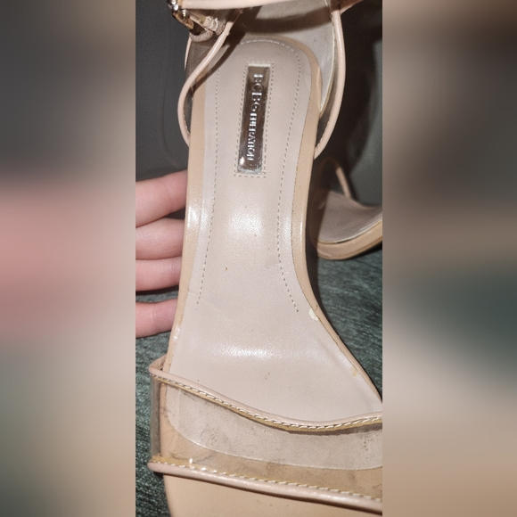 BCBGeneration Clear Nude Heels - Picture 3 of 4